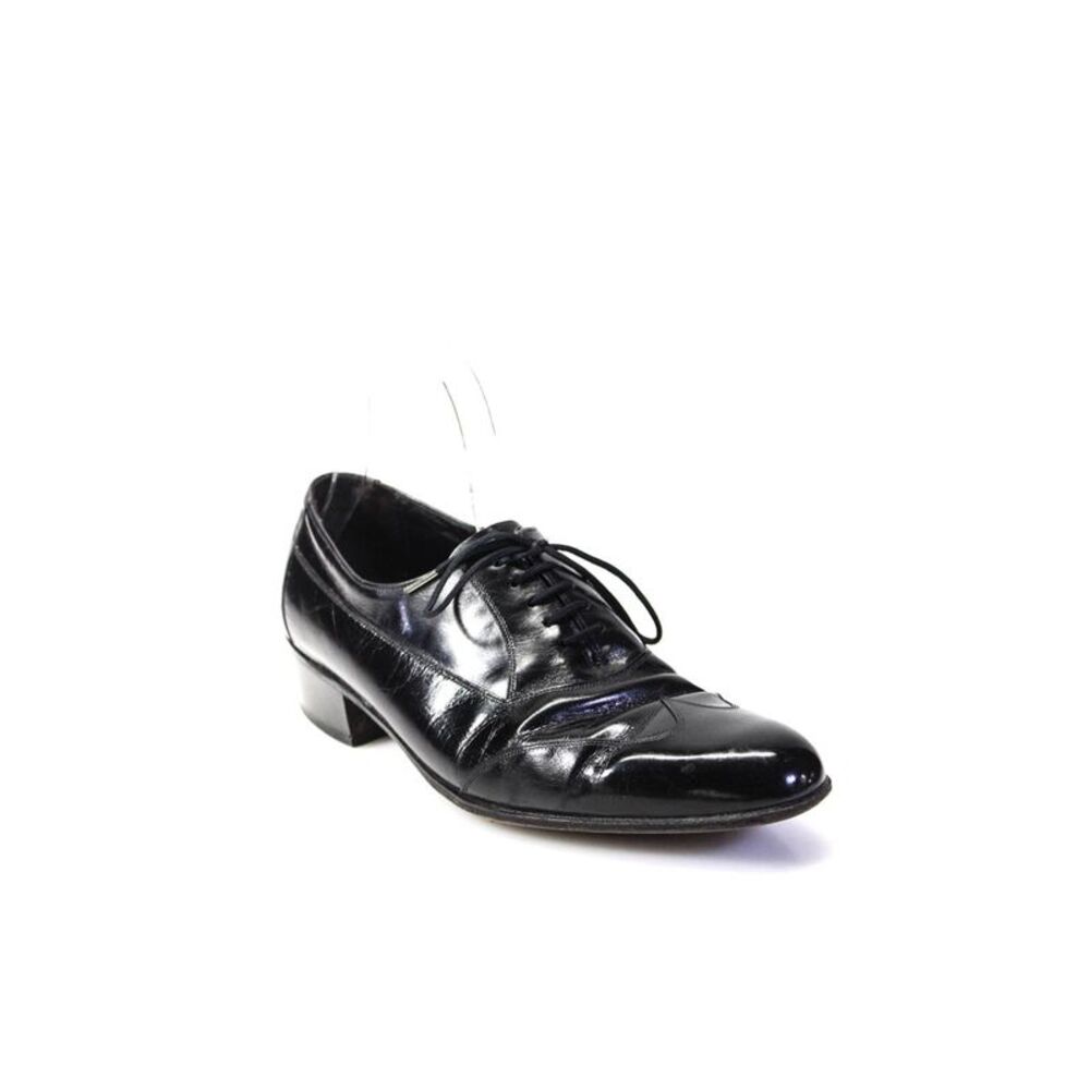 Florsheim Mens Patent Leather Wingtip Lace Up Oxford Dress Shoes Black Size 7US